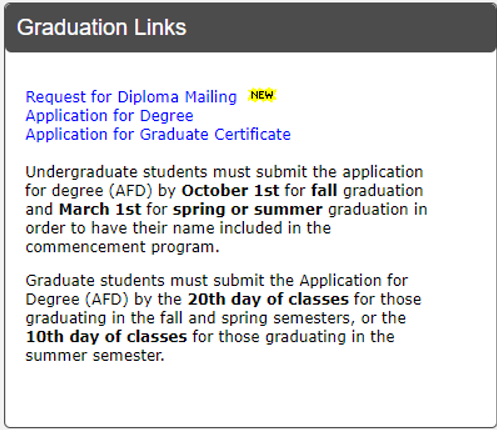 Graduation Links